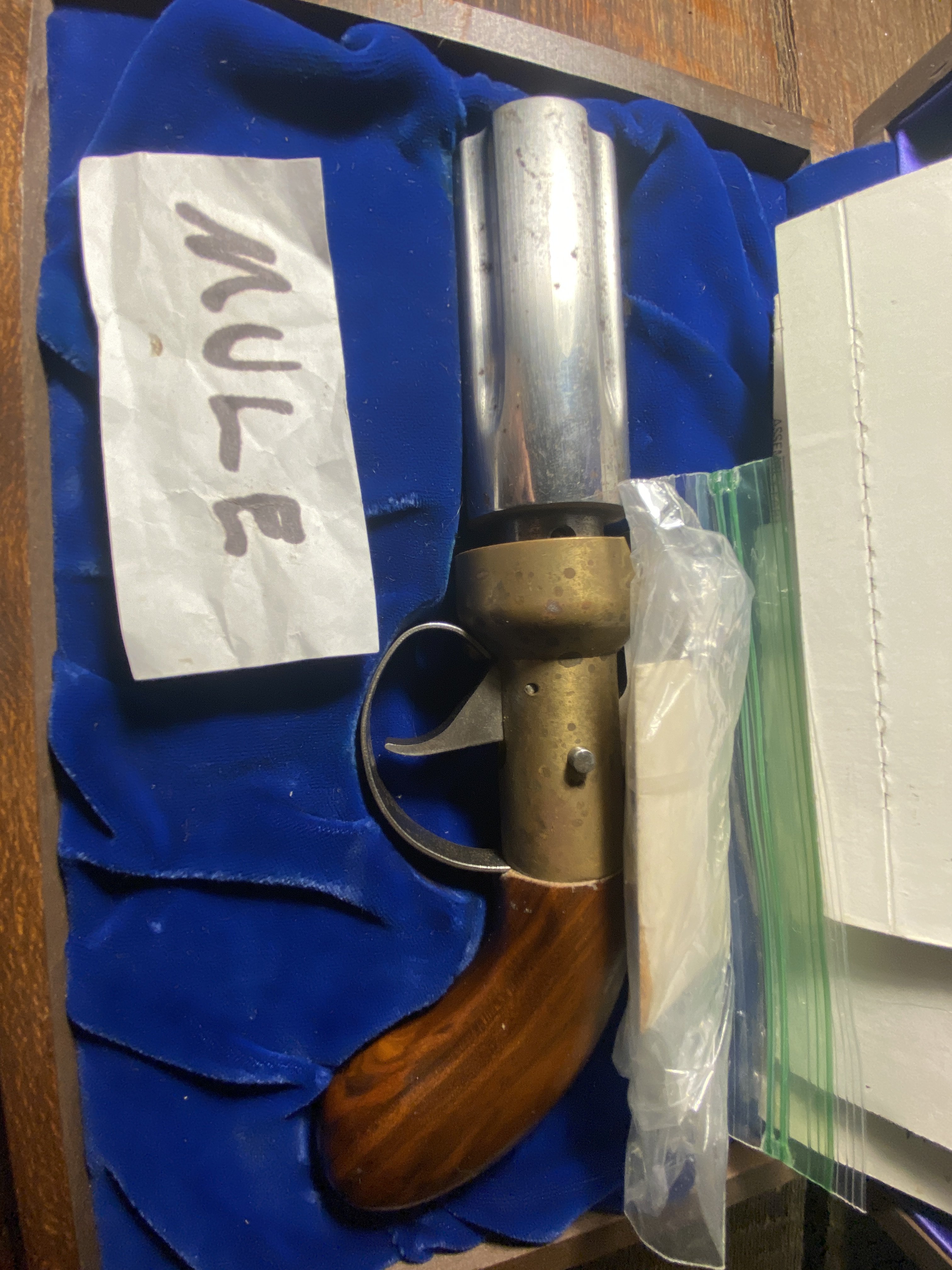 FOR SALE - Ethan Allen Pepper Box Black Powder Gun Pistol With Original ...